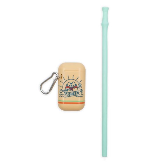 ✨FREE with any Purchase✨ Pusheen Box Summer 2020 Reusable Straw with Case - Picture 1 of 2